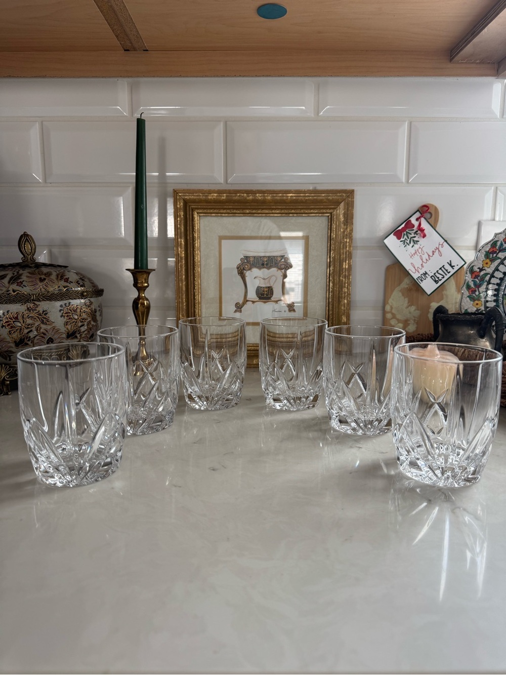 Waterford MARQUIS Brookside DOF Double Old Fashioned Glasses  SET of 6